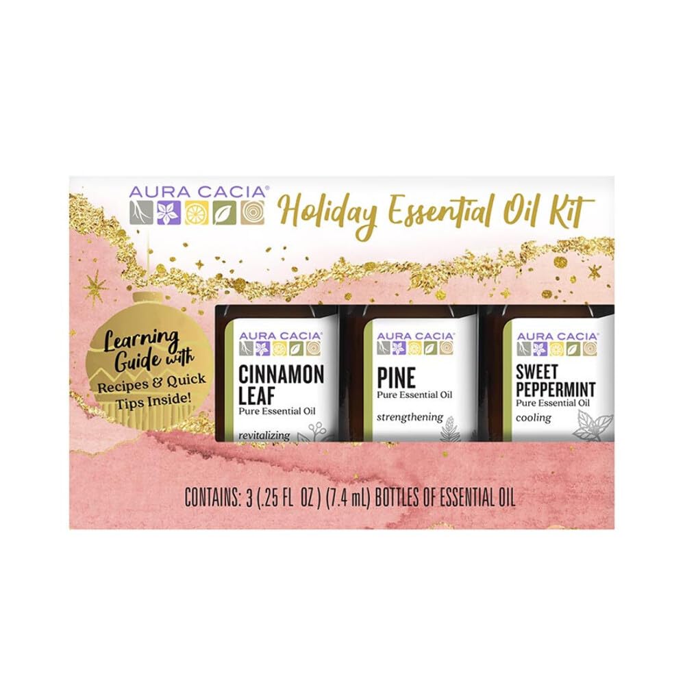 Aura Cacia Holiday Essential Oil Kit