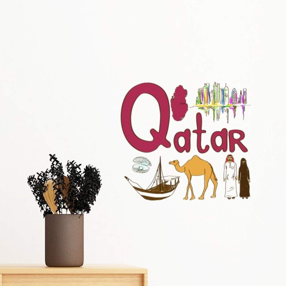 Sticker mural Qatar masquer imperfection mur papier peint amovible 40cm