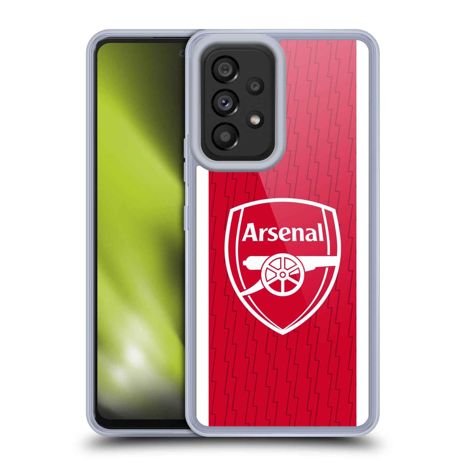 Head Case Designs Officially Licensed Arsenal FC Home 2023/24 Crest Kit Gel Case [Military Grade Protection] Compatible With Samsung Galaxy A53 5G (2022)