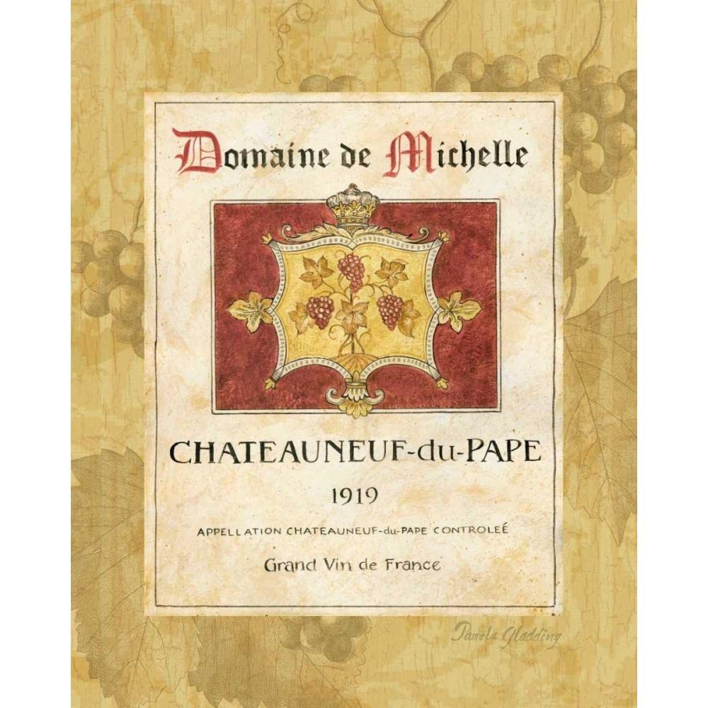 ArtDirect Chateauneuf du Pape 8x10 UnFramed Art Print Poster Ready for Framing by Gladding, Pamela