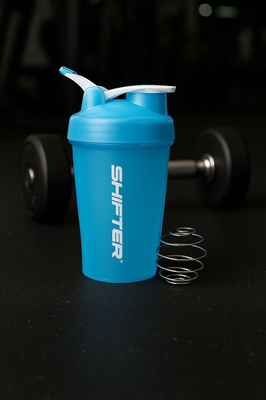 Shifter Protein Shaker Bottle 400ML – Leakproof Gym Blender Bottle for Protein, Pre-Workout & BCAA Shakes – BPA-Free, Easy to Clean, Odor-Resistant, Ideal for Men & Women Fitness Enthusiasts (WHITE)