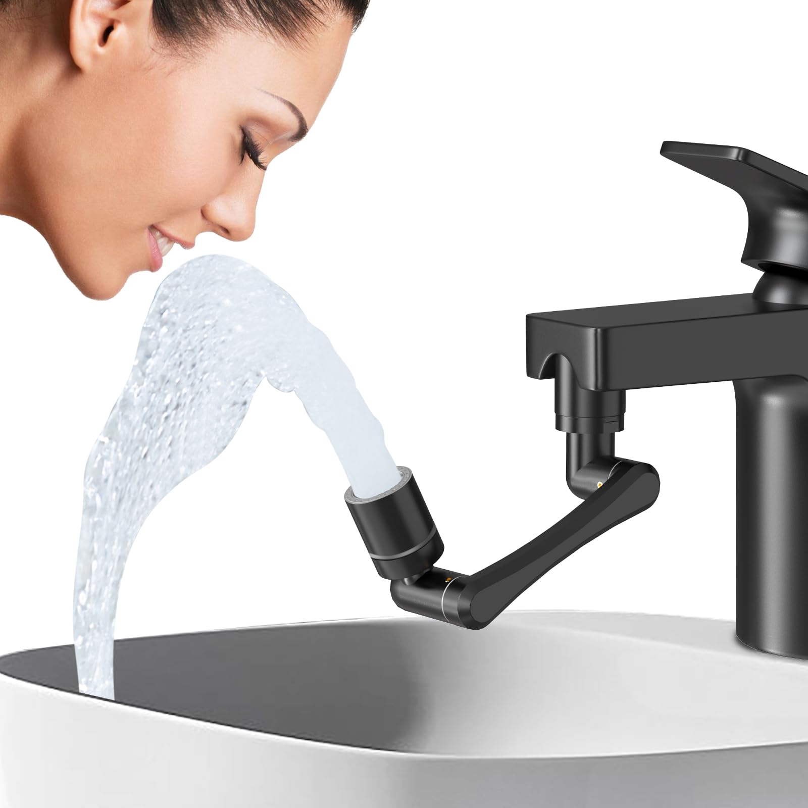 CECEFIN 1440 Swivel Faucet Extender for Kitchen/Bathroom Sink, NSF/ANSI 372