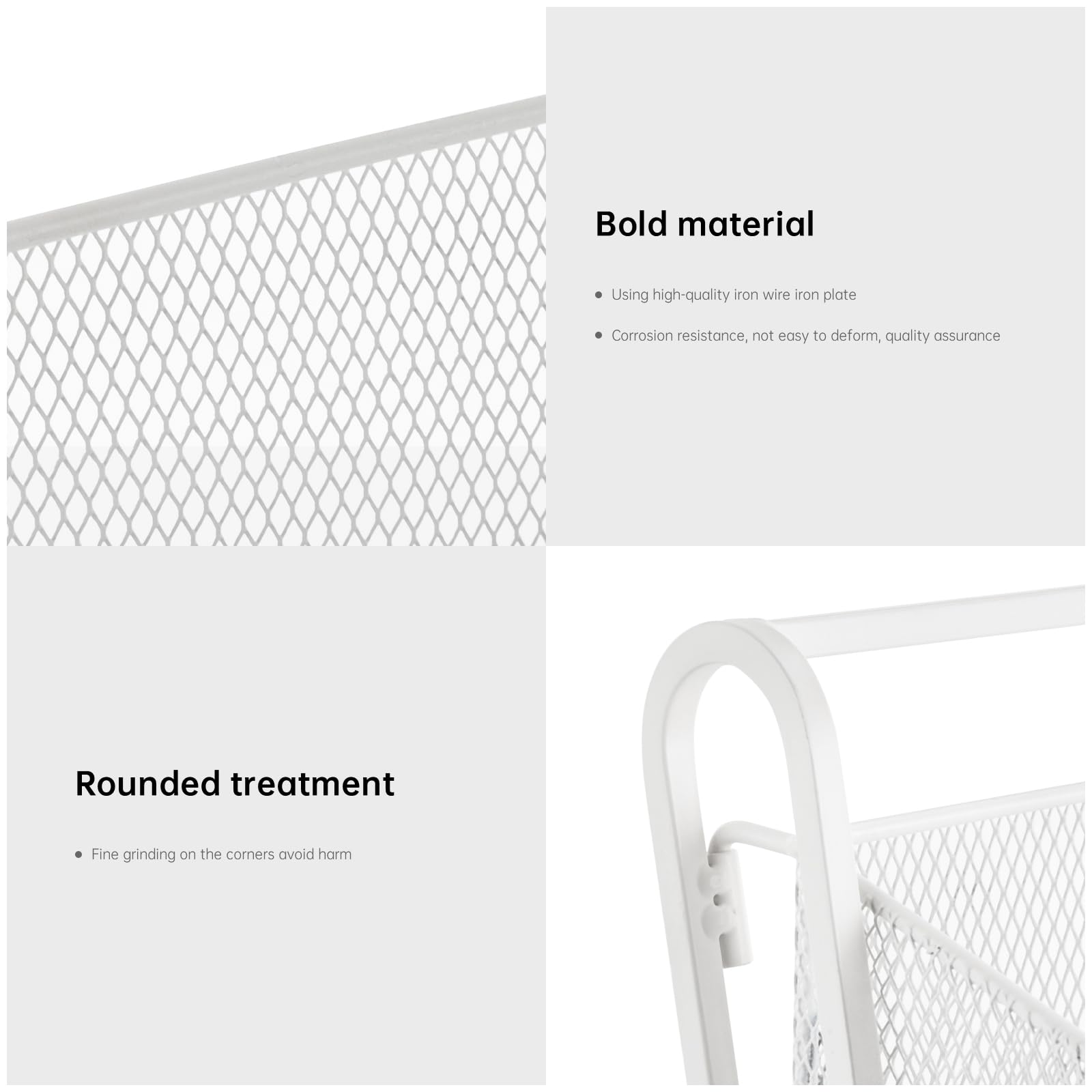 4 Tiers Snack Candy Display Rack, Mesh Retail Display Stand, Snack Shelf Organizer for Countertop Retail Display Shelf, Supermarket Store Display Rack 16.14 * 9.84 * 20.27inch (White)