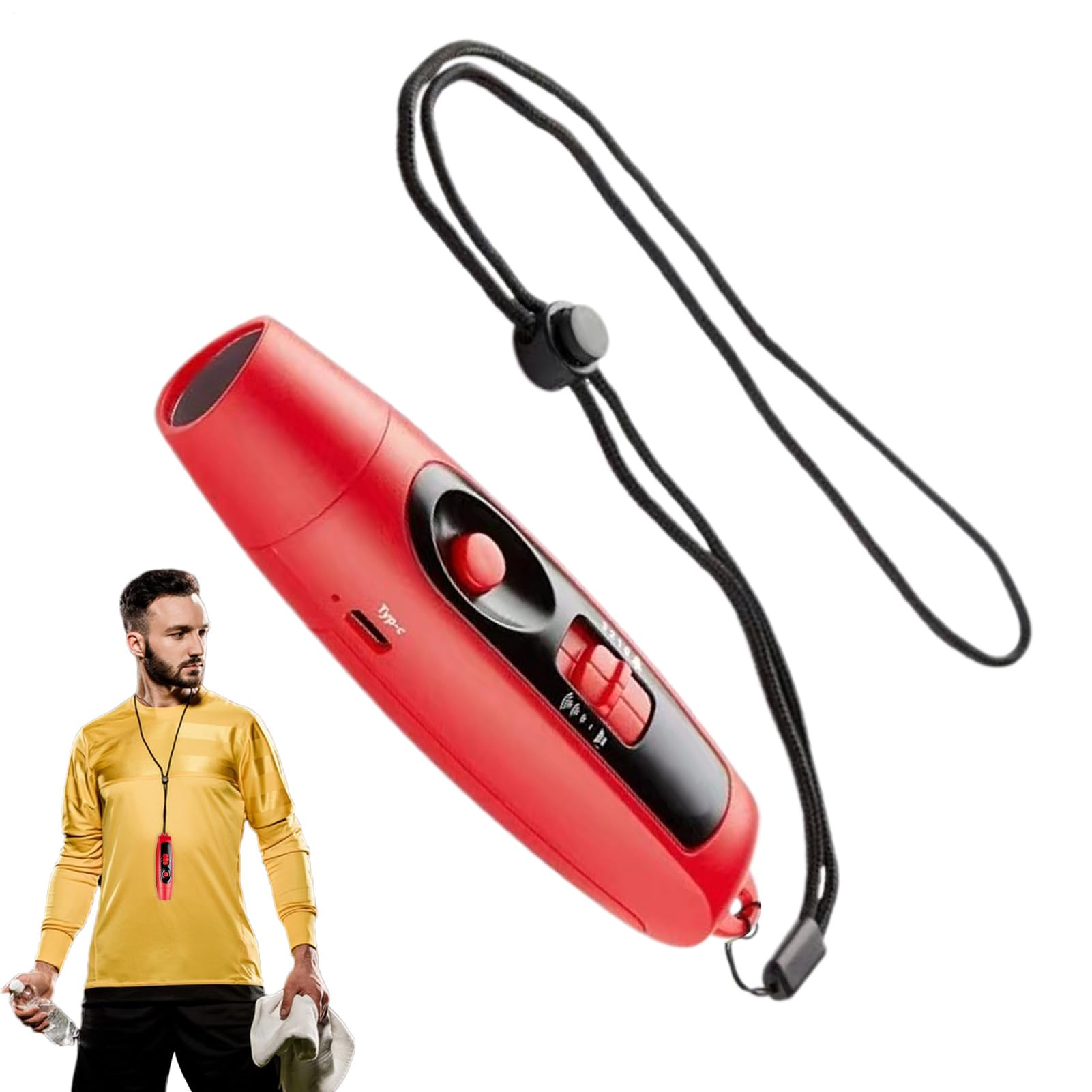Sifflet reglable 3 different avec volume sonore eleve et LED - 8