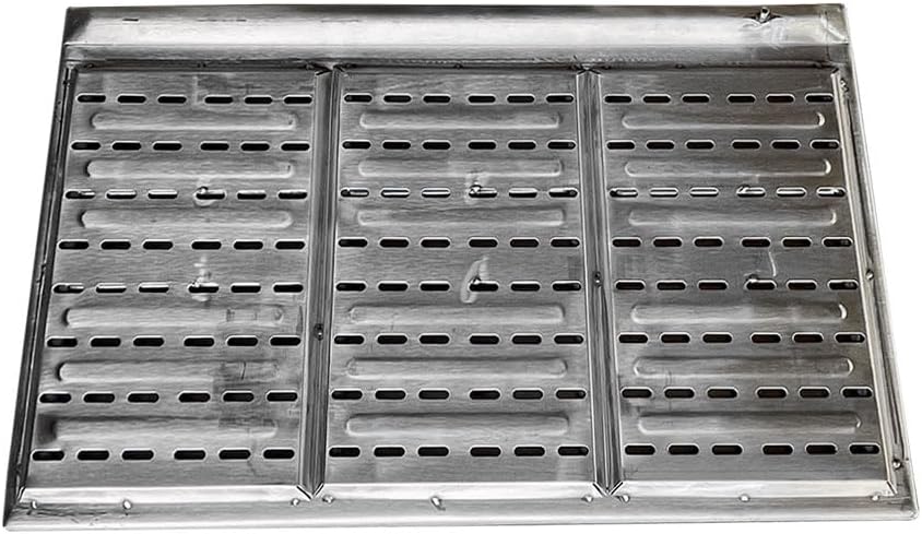 Heavy Duty 36" x 20" Stainless Steel Flat Top Griddle Grill Plancha for Triple Burner Extra Rib Double Bottom