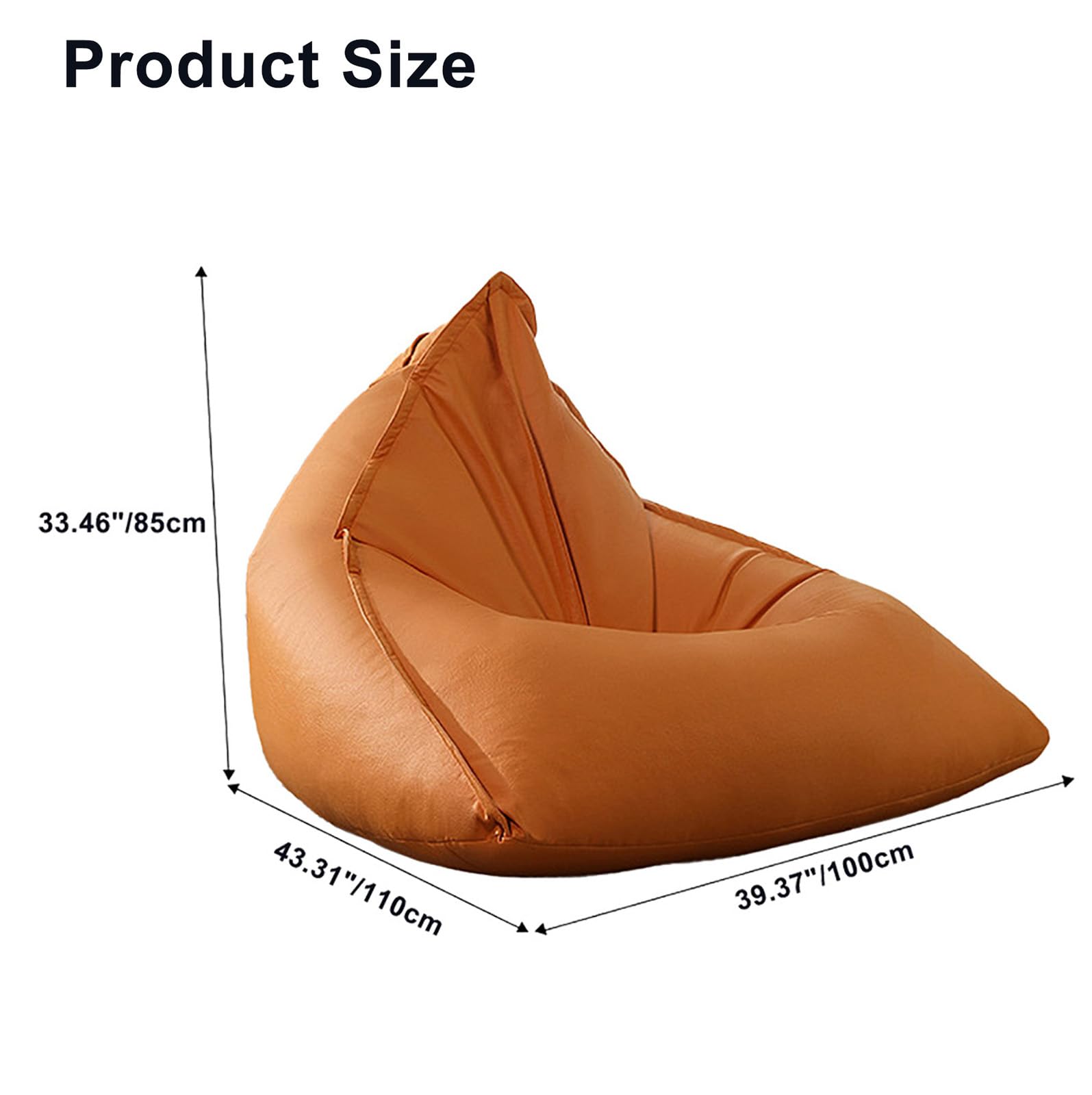 Housse Pouf Poire Vide Faux Cuir Sac De Haricot Pouf Coussin De Sol