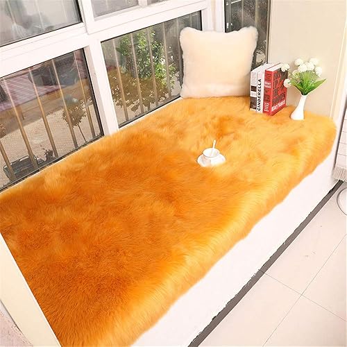 Miniatura 2 de Alfombra de piel sintética suave y esponjosa, alfombra lanuda de oveja sintética, alfombra para el suelo, alfombra para sala de estar y dormitorio,