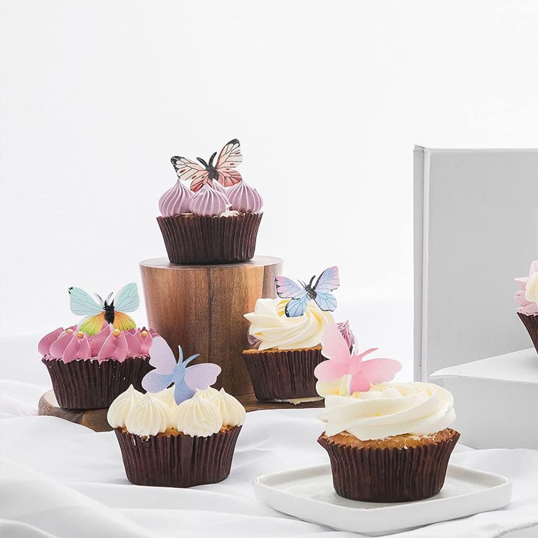 Vlinders set 12st Baby Pink - Sugar Garden