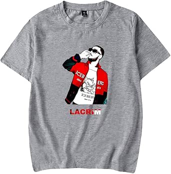 T-shirt d'été à manches courtes et col rond en soie pour homme