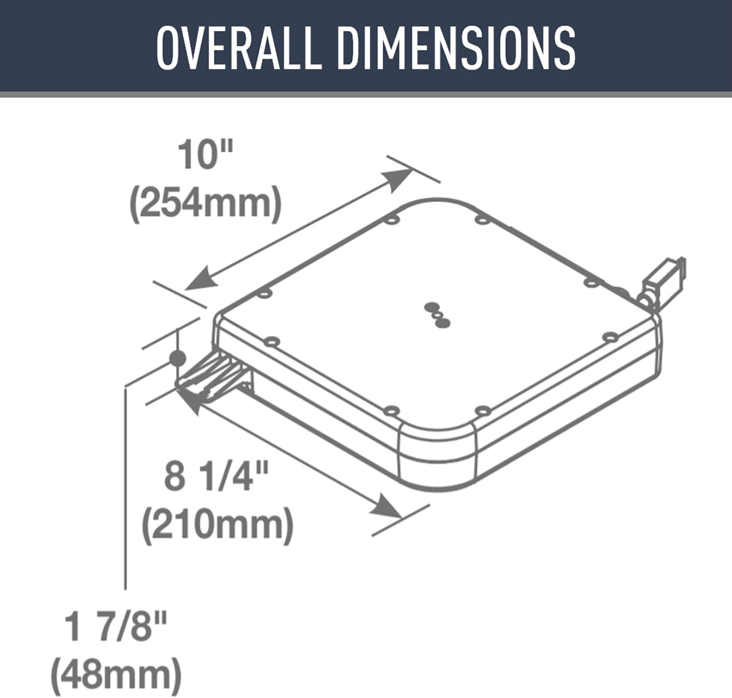 C2G 16235 Wiremold Cable Retractor With HDMI Cable, Black