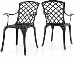 Set 2 Sedie Da Giardino Con Tavolo In Vetro - Grigio - Telaio Acciaio, Tessuto Traspirante - Per Esterno - Foto 8