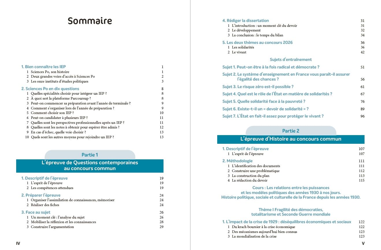 Tremplin Concours Sciences Po Tout-en-un 2026: Concours commun IEP, Paris, Bordeaux, Grenoble