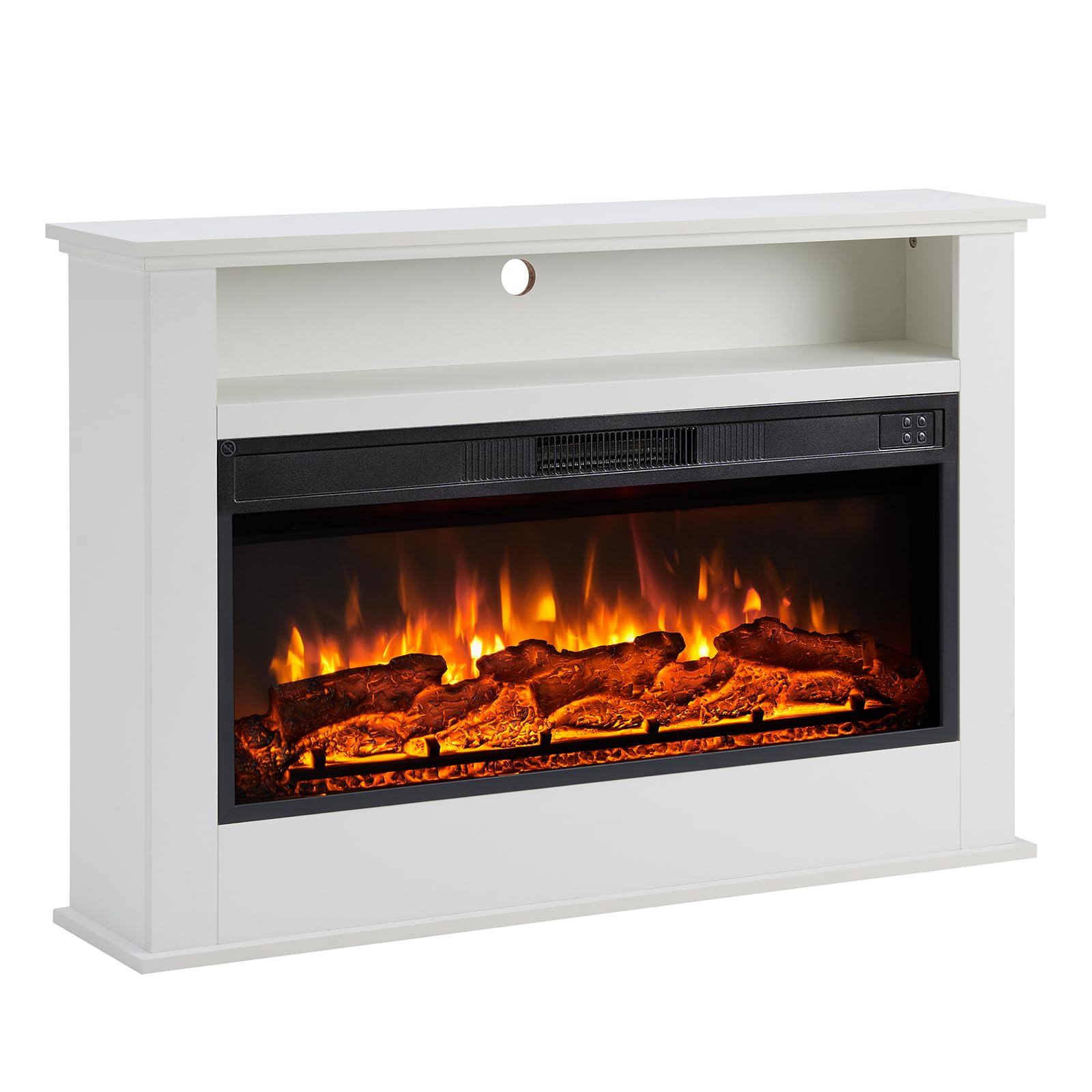 Flameko White Sahara Electric Fireplace With 105Cm/41" Surround And Realistic Flame Effect Heater Multiple Colours Available
