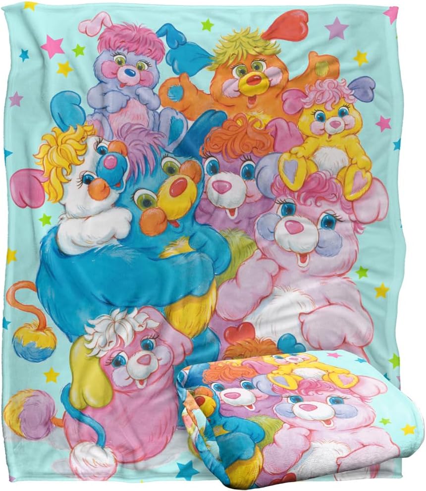 LOGOVISION Popples Blanket, 36"x58" Group Shot Fleece Blanket