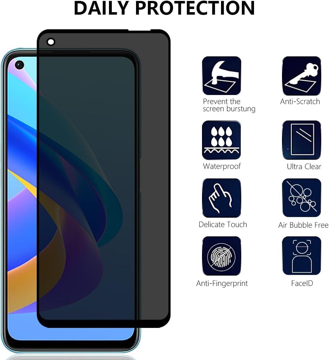 2 Pezzi] Privacy Pellicola Protettiva per Huawei P Smart 2020