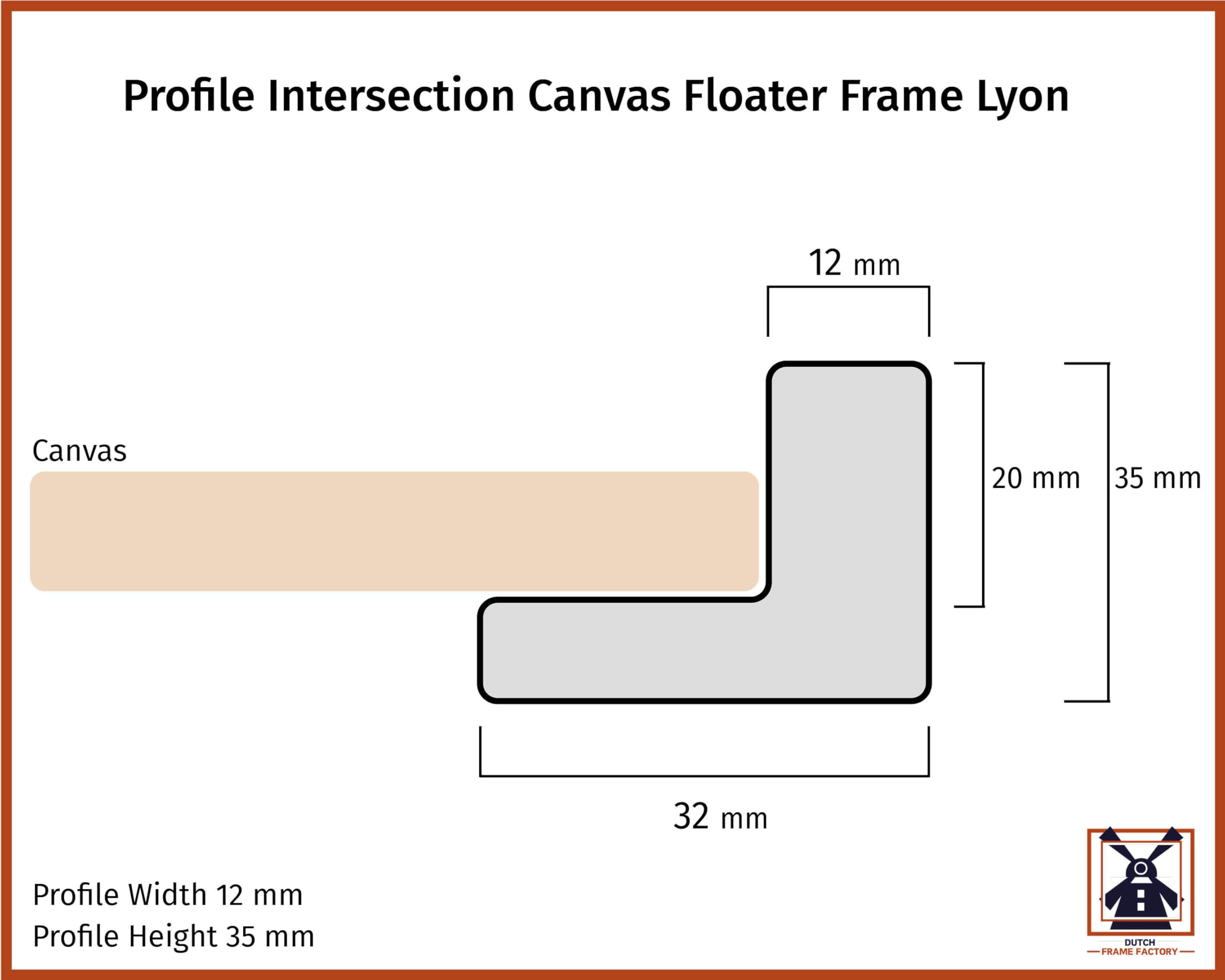 Marco flotante 60x80 cm Blanco Mate - MDF | Marco flotante para lienzos, Adecuado para lienzos de hasta 2 cm de grosor, Sin panel trasero ni cristal, Made in Holland