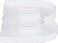 Vista 15 de WENPACK 8" Pequeñas Bandejas de Cartón Rellenables en Forma de Letra de Papel Maché Figuras Recortadas Contenedor de Comida para Dulces (S)