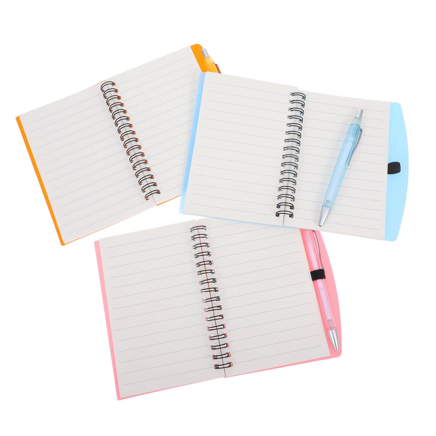 Housoutil Cuaderno Organizador de Espiral, 3 Cuadernos de Notas para Estudiantes y Trabajo, Papel 3 Bolígrafos, Fácil de Llevar