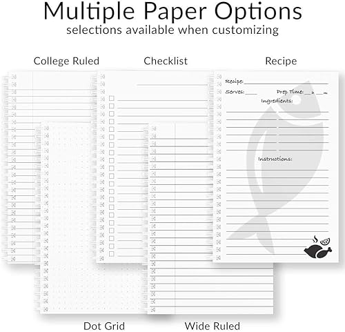 Miniatura 4 de Cuaderno personalizado de corona floral de tapa dura, acabado mate satinado, 120 páginas del papel seleccionado, coloque espiral plana de alambre.