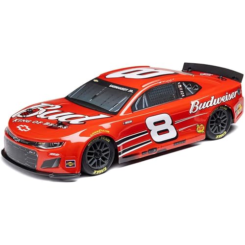 Losi 1/12 NASCAR RC Race Car Dale Earnhardt Jr. No. 8 Budweiser Chevrolet ZL1 2S AWD RTR Brushed On-Road Battery & Charger Included Red LOSF1122508