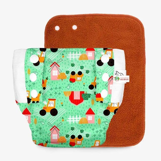 Image of SuperBottoms UNO Pull-up Pant Style Diaper | Cloth Diaper for Babies | Reusable, No Tapes, Easy to Wear, Designed for Active Little Ones | 3M - 3Y | Pack of 1