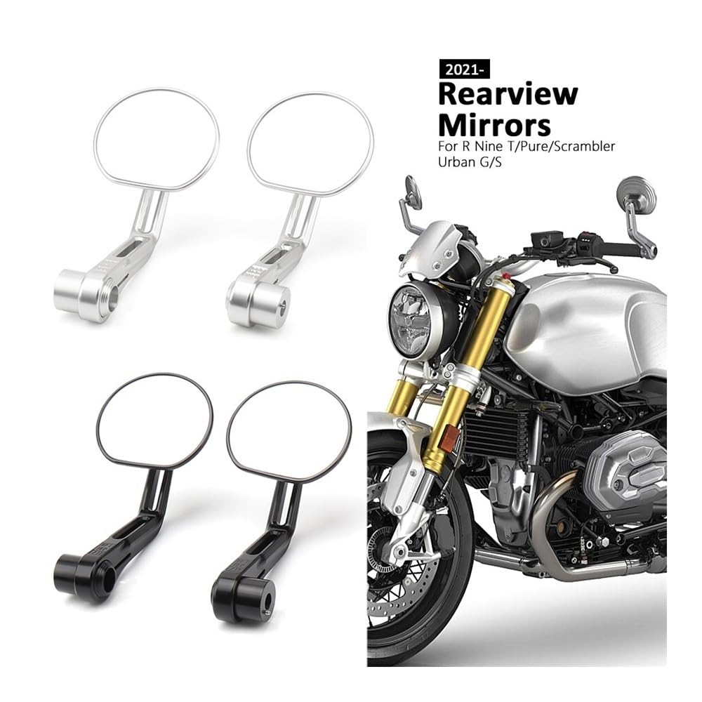 Rétroviseurs Latéraux De Guidon Moto pour BM&W R NineT RNINET Urban G/S pour Nine T Pure RnineT pour Scrambler 2020 Rétroviseurs Moto