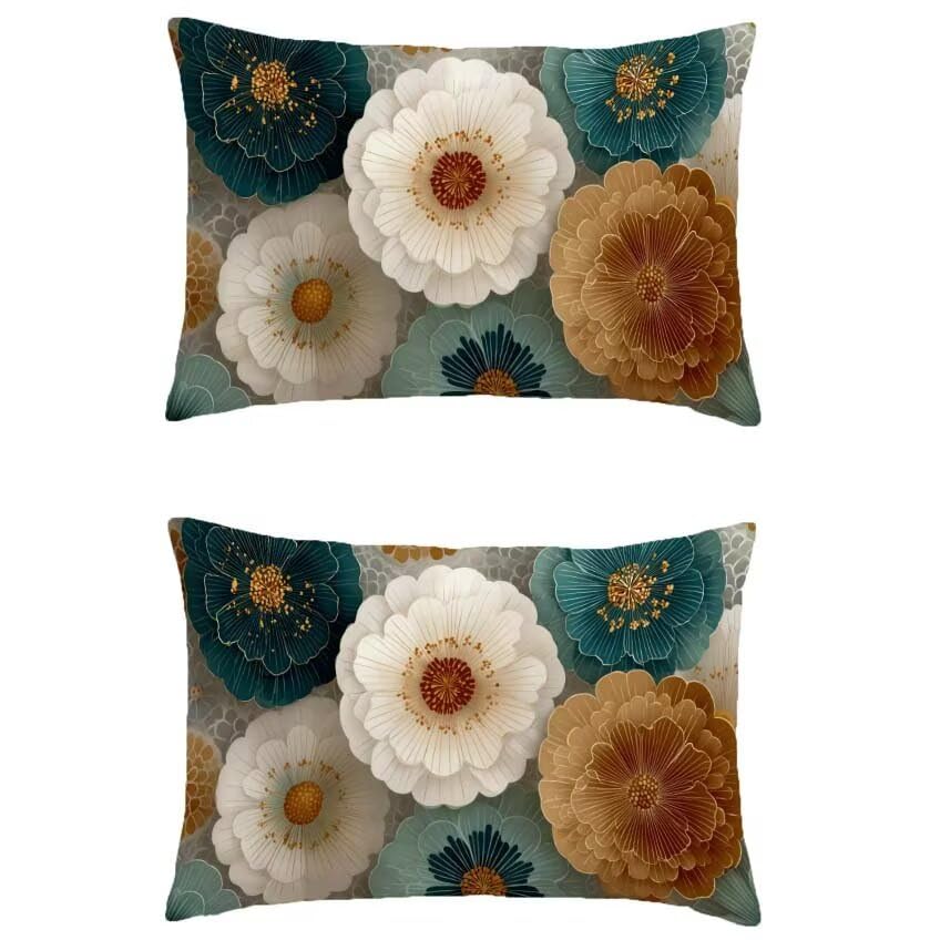 Housse de coussin 60x90cm lin imperméable cadeau idéal jardin