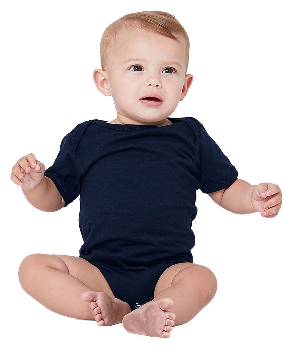 Bella + Canvas Infant Jersey Short-Sleeve One-Piece 18-24MOS NAVY