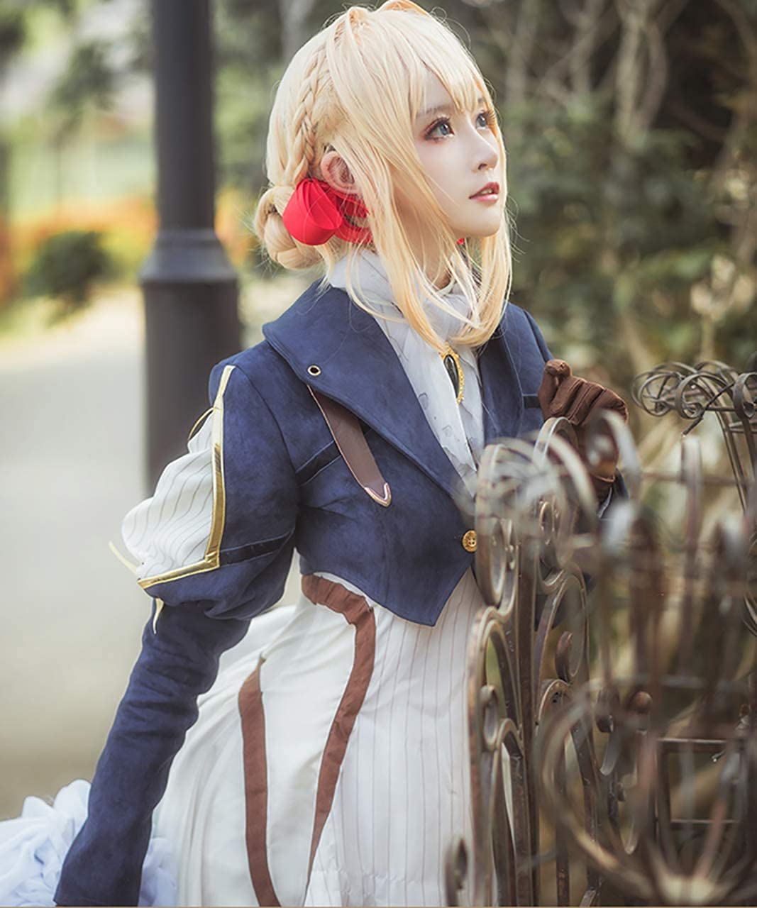 Amazon.co.jp: 漫尚cosplayウィッグ付き ヴァイオレット エヴァー