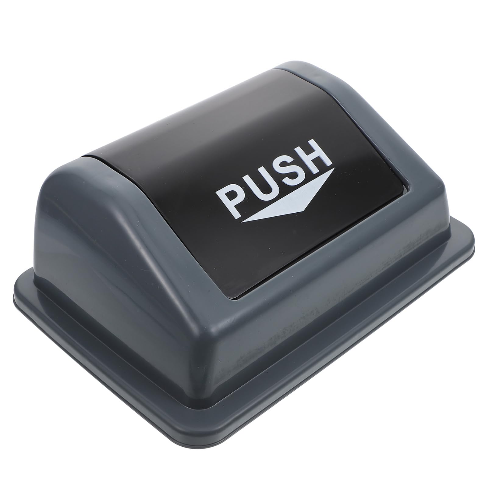 SOLUSTRE Plastic Trash Can Cover Flipping Lid for Waste Bins Easy Installation and Removal for Kitchen and Bathroom Use