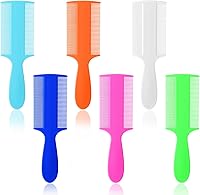 Meyeyaia 6pcs Double-Sided Lice & Flea Combs - Fine Tooth for Babies, Adults, Dogs, Cats - Safe Rounded Tips, Colorful Plastic Set