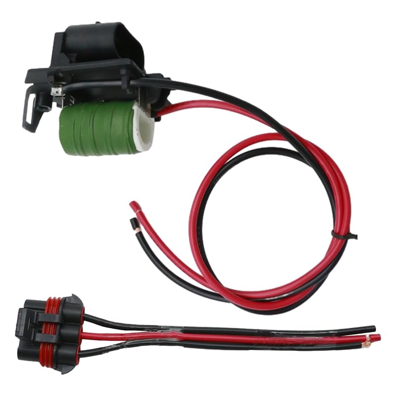 Chicote com conector e resistência do motor da ventoinha do radiador Vkinman 3134503121 para Chevrolet Cruze 2.0L e Aveo T300 – 1 unidade