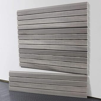 Standard Duty 4 ft. Slatwall Panels Set of 4 Panels, Covers 16 sq. ft. Barnwood Grey