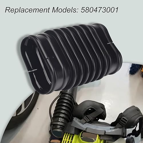 Miniatura 7 de 580473001 Tubo flexible de repuesto para soplador de mochila Ryobi RY38BP de 38 cc  RY40404 40V, compatible con modelos 308054129, 310816015,