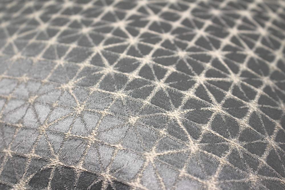 Riva Paoletti Pimlico Polyester Filled Cushion, Silver Grey, Geometric Diamond Design, Jacquard Weave - Image 3