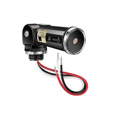 Serplex Auto Day/Night On & Off Photocell, LDR Sensor Switch for Lighting 120~277V Photoelectric Switch LDR Auto Day/Night on and off Photocell Day Night Sensor Switch Light Sensor Switch