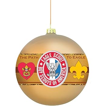 boy scout eagle christmas ornament