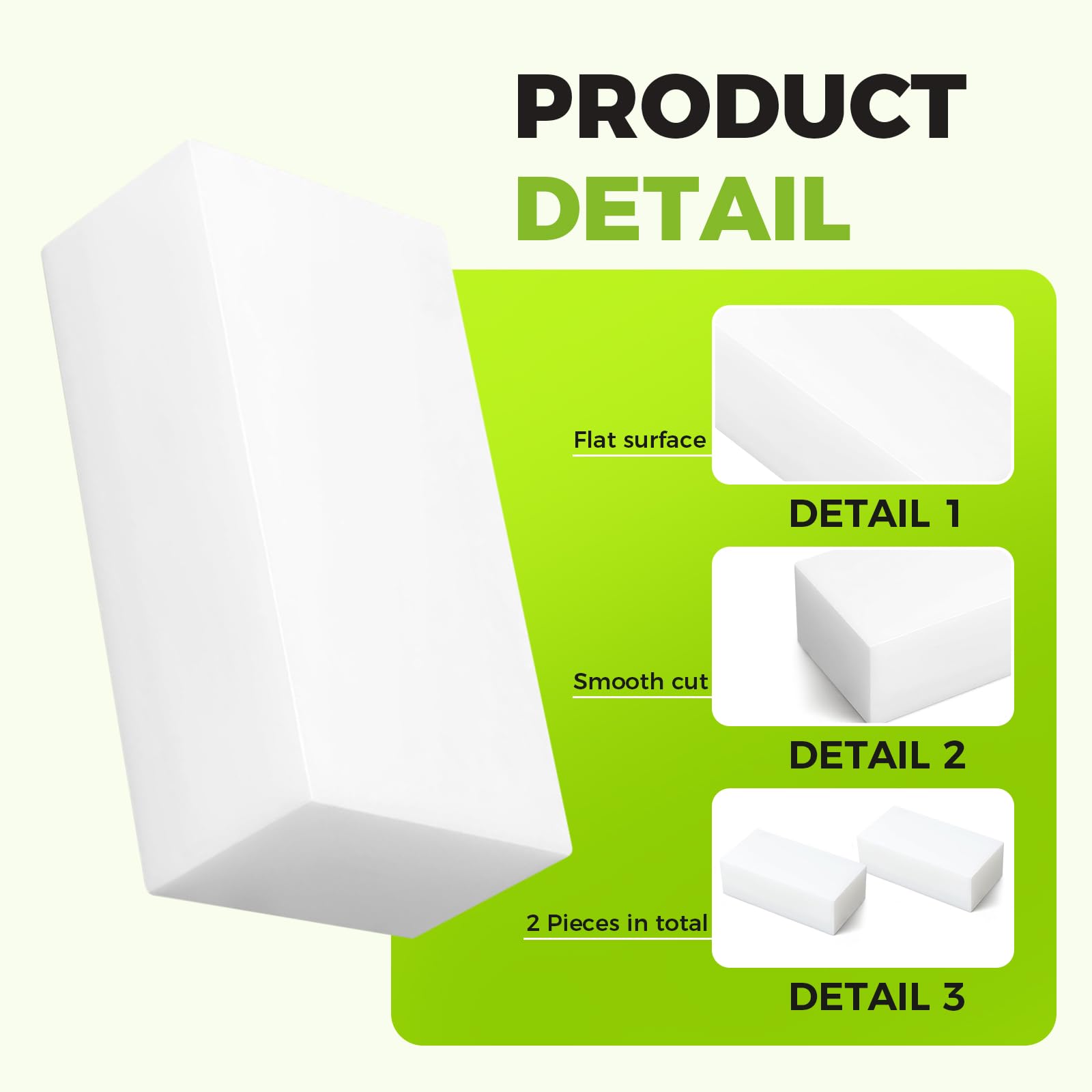HDPE Plastic Blocks - 2" x 3" x 6" for DIY & Industrial Use -3