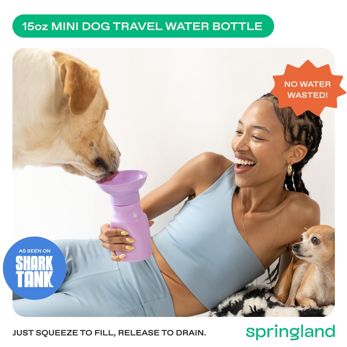 Pet Supplies : Springer by Springland 15oz Mini Dog Travel Water