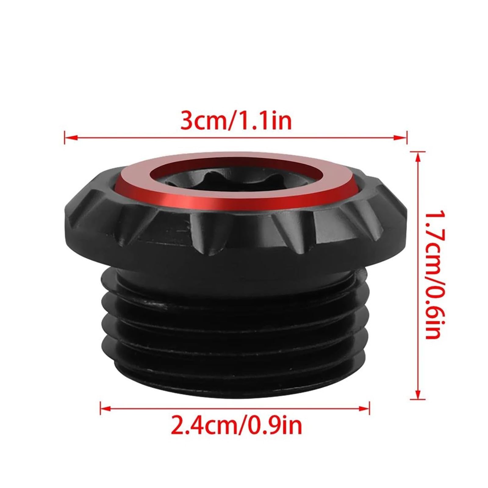 Tapón De Llenado De Aceite De Motor Antirrobo Para Motocicletas BMW S1000RR M1000RR 2009-2024 S1000R S1000XR 2015-2024(Red)
