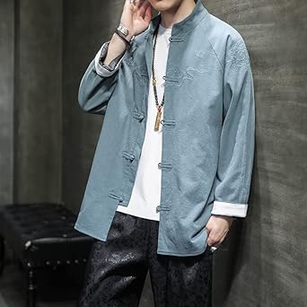 80s \"田中オム\" cotton linen tailored jacket Men's Loose Cotton and Linen Suit Jacket,Summer Casual