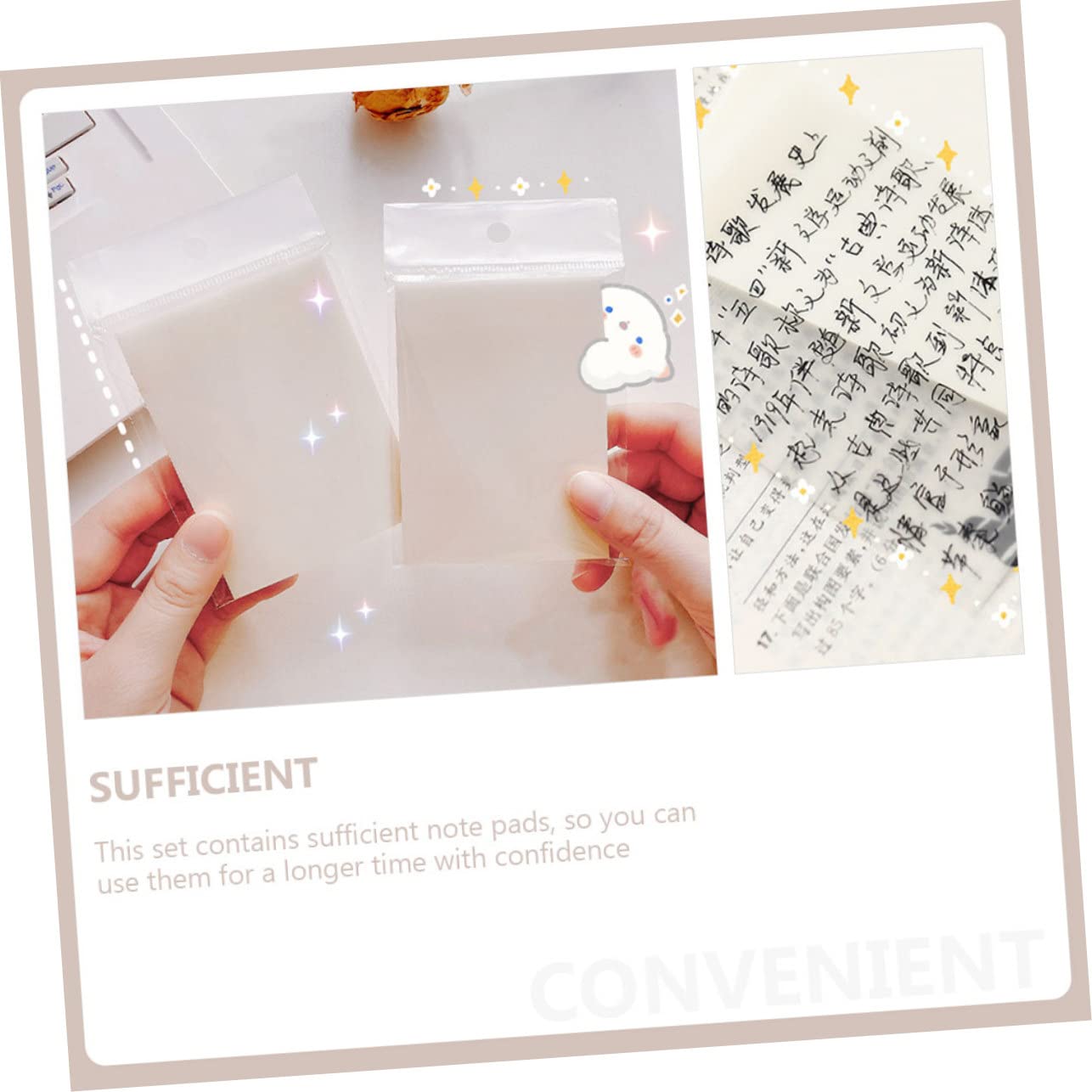 NOLITOY 30pièces Notes Autocollantes Transparentes Étanches Mémo Adhésif Pratique Pour Étudiants Et Bureau Pour Rappels Et Organisation