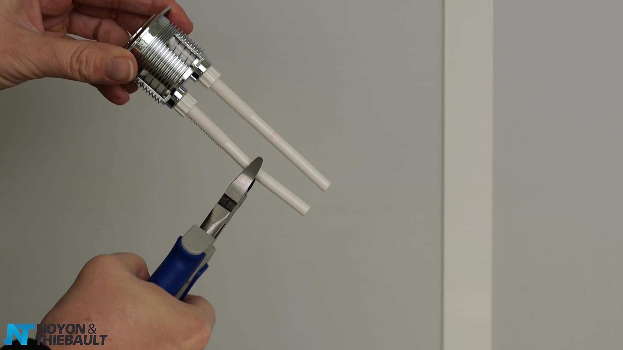 Conjunto de Cisterna con Válvula de Flotador + Mecanismo de Inodoro con Botón Pulsador 3/6 L | Sistema Completo de Doble Descarga | Fácil Instalación | NOYON & THIEBAULT