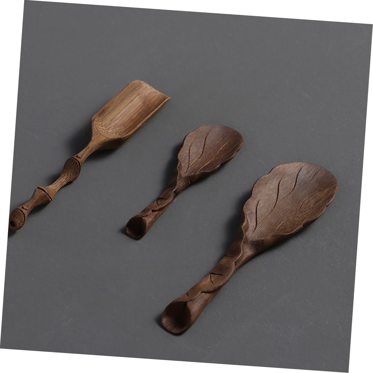 Tea Scoop Carved Tea Shovel Practical Accessory for Home and Restaurants for Serving and Other Ingredients
