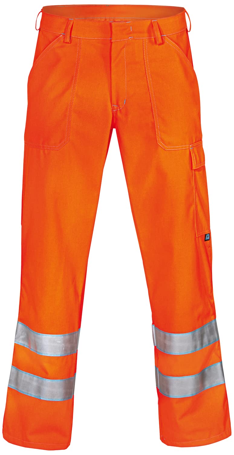 Uvex Protection Flash 8894 męskie spodnie robocze - pomarańczowe bojówki ostrzegawcze