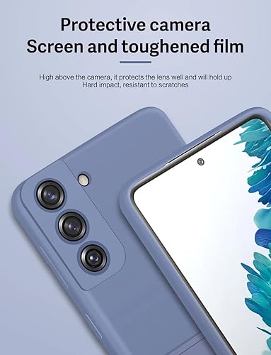 Miniatura 4 de Samsung Galaxy S22 Ultra Green - Funda de silicona líquida con ranura para tarjetas, funda suave forrada con forro polar para Samsung Galaxy S21 S20