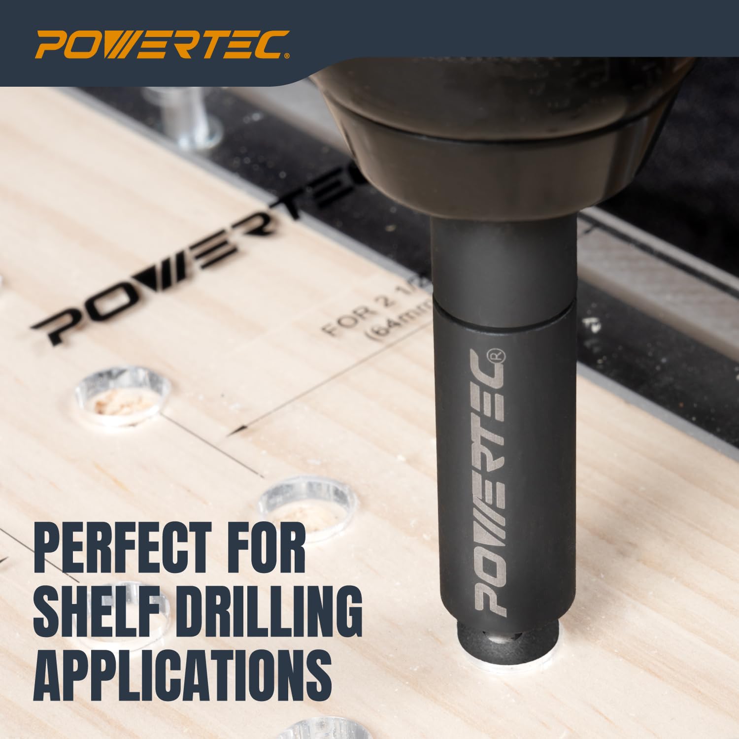 POWERTEC 71653 - Dima per foratura con punta autocentrante da 1/4"