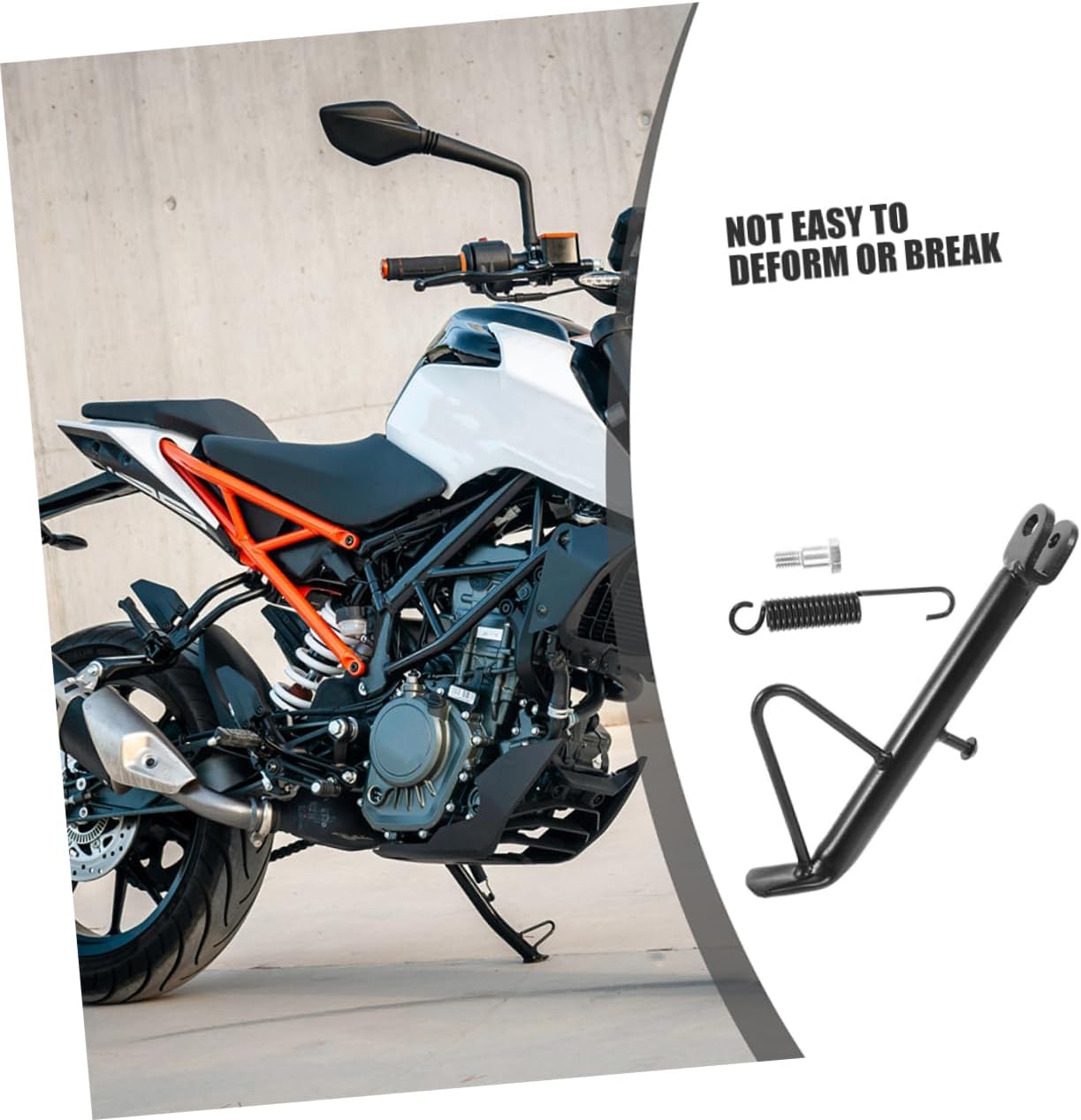 2sets Motorcycle Kickstand with Spring and Screws Side Stand for Dirt Electric Scooters and Motorcycles Easy Installation