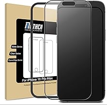 Mothca Matte Screen Protector for iPhone 16 Pro Max Full Coverage, Tempered Glass Anti-Fingerprint and Anti-Glare 2.5D, Easy to Install, 9H Hardness