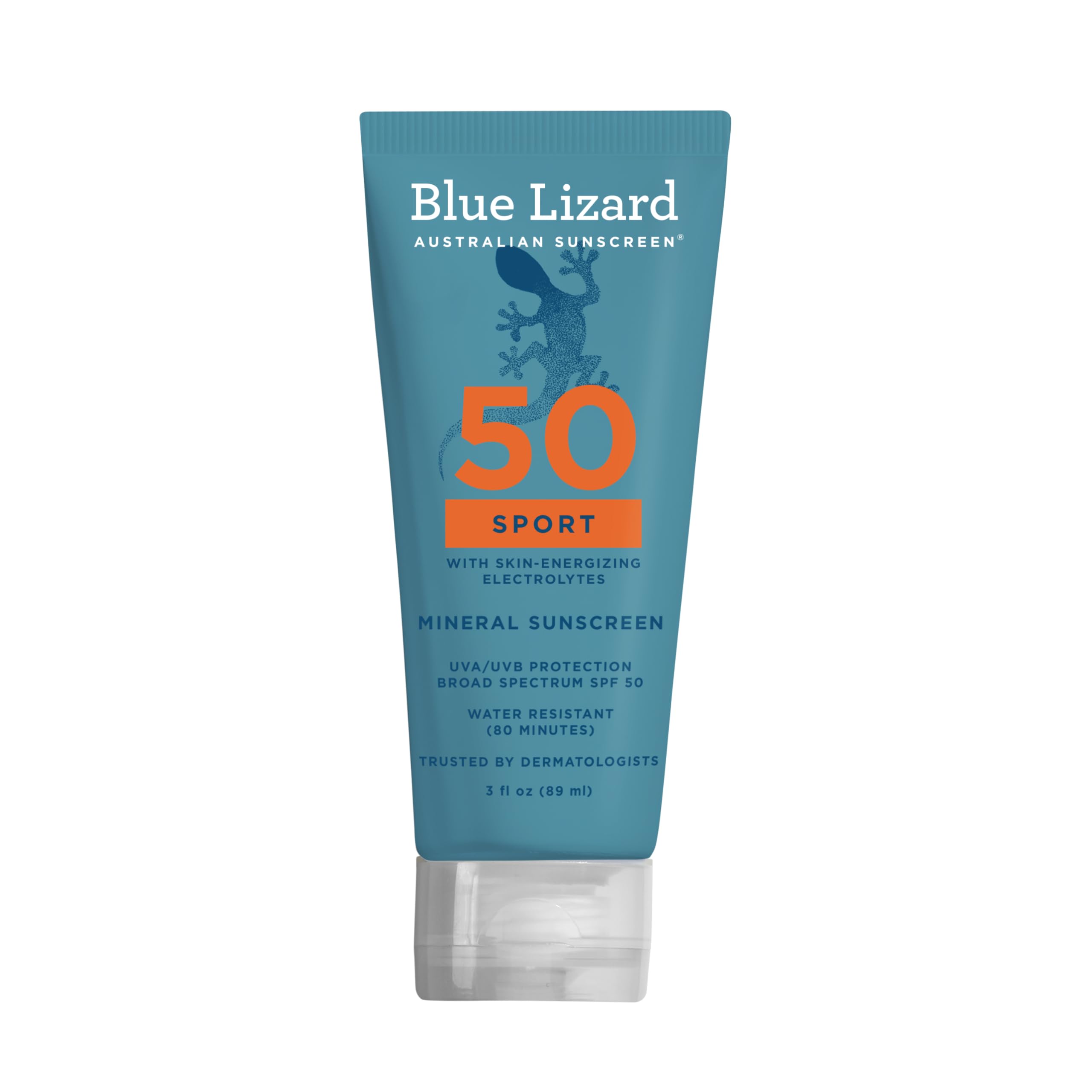 BLUE LIZARD Sport Mineral-Based Sunscreen Lotion - SPF 50+ - 3 oz